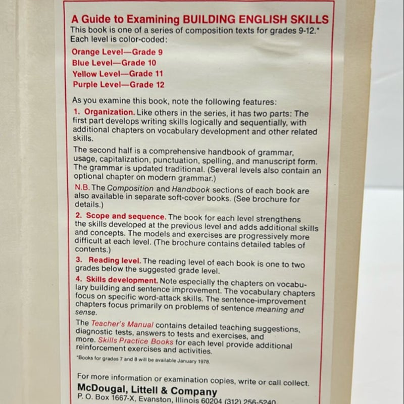 Building English skills Building English skills