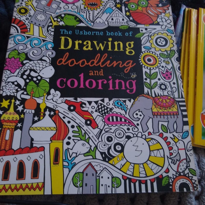 The Usborne Book of Drawing, Doodling and Coloring Book