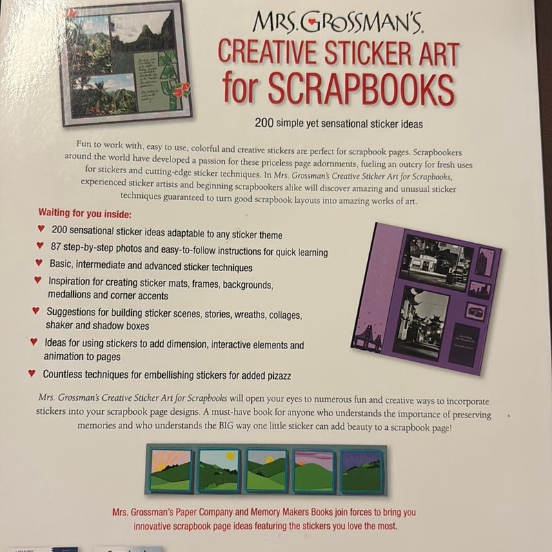 Mrs. Grossman's Creative Sticker Art for Scrapbooks