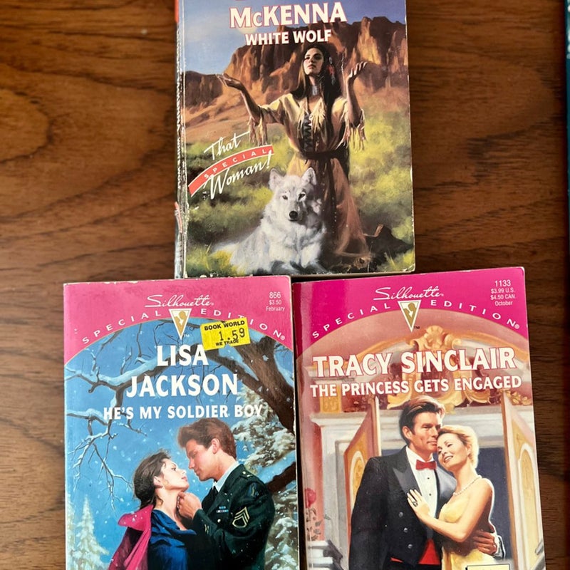 Vintage Silhouette Romance Book Lot Harlequin