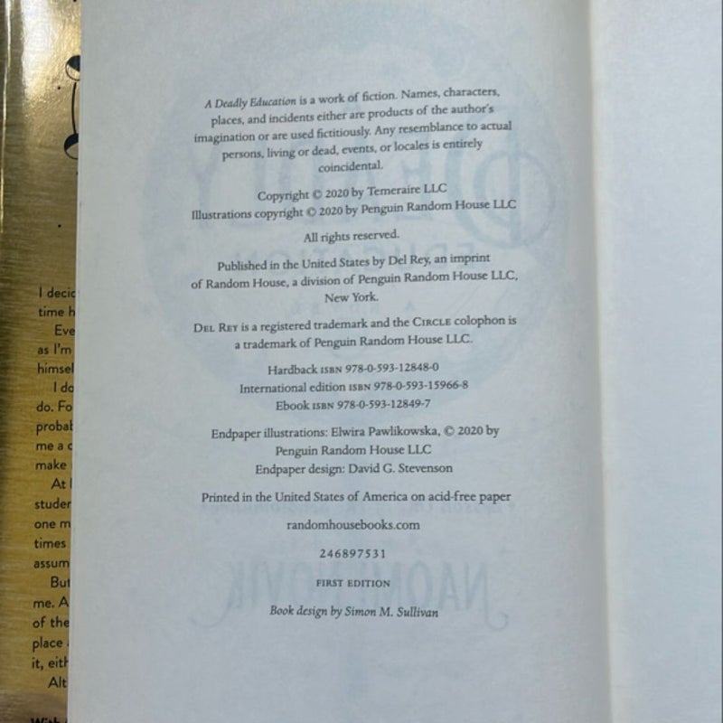 A Deadly Education (first edition)