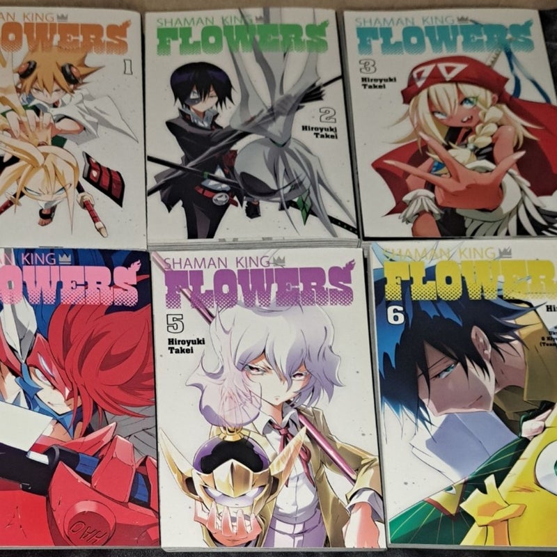 Shaman King: Flowers Manga Volume 1-6 The Complete Set 