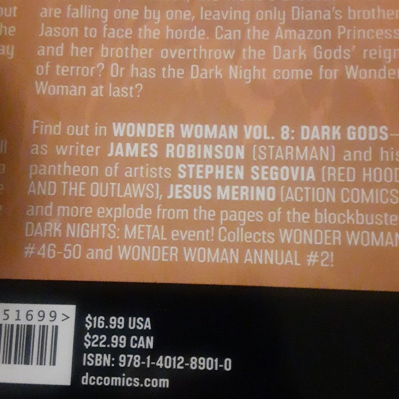 Wonder Woman Vol. 8: the Dark Gods