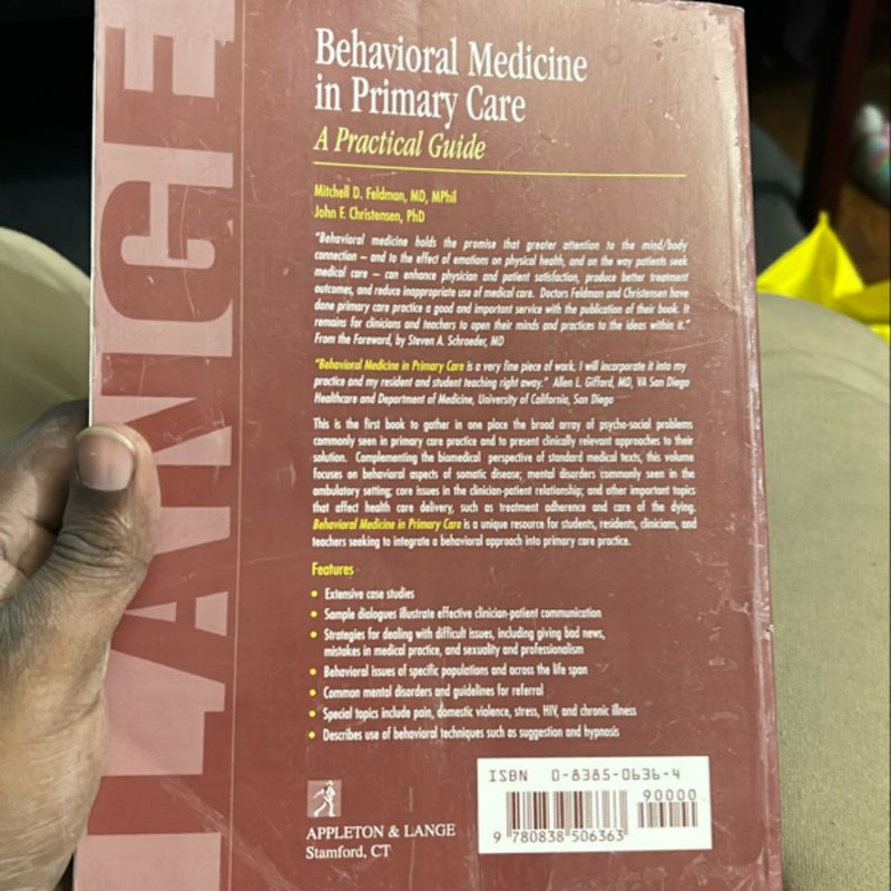 Behavioral Medicine in Primary Care