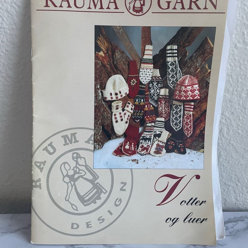 Rauma Garn Scandinavian Knitting Pattern Book with translation