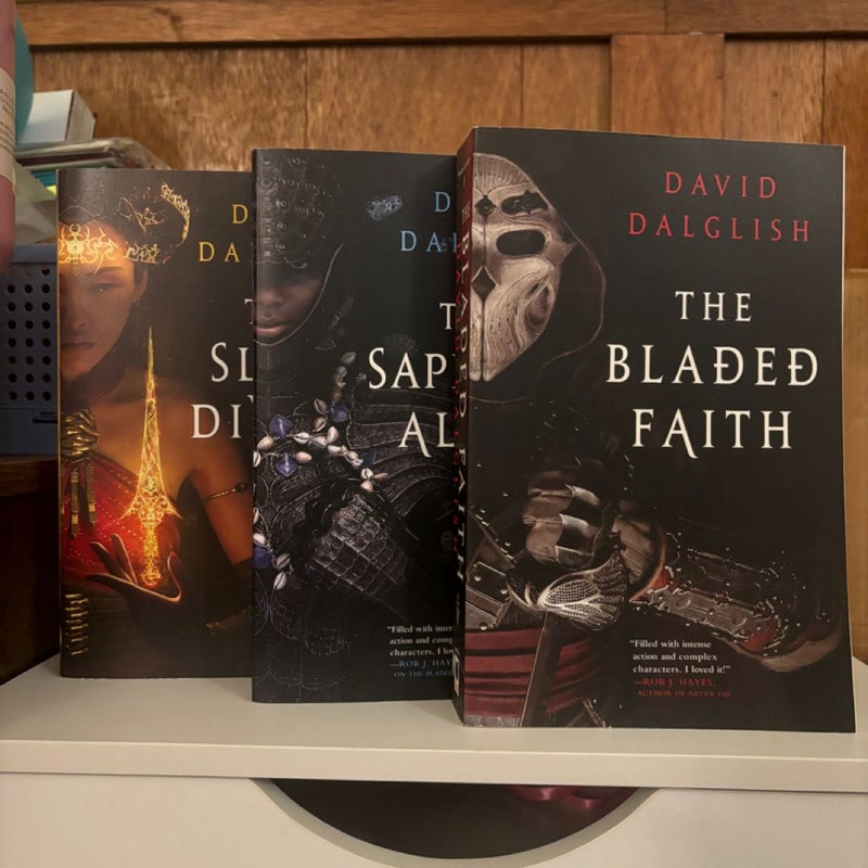 The Bladed Faith, The Sapphire Altar, and The Slain Divine