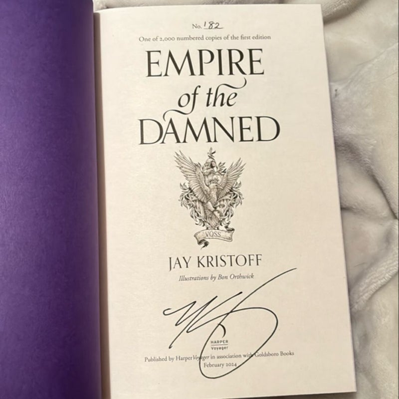 Empire of the Damned (Uk Goldsboro First edition signed)