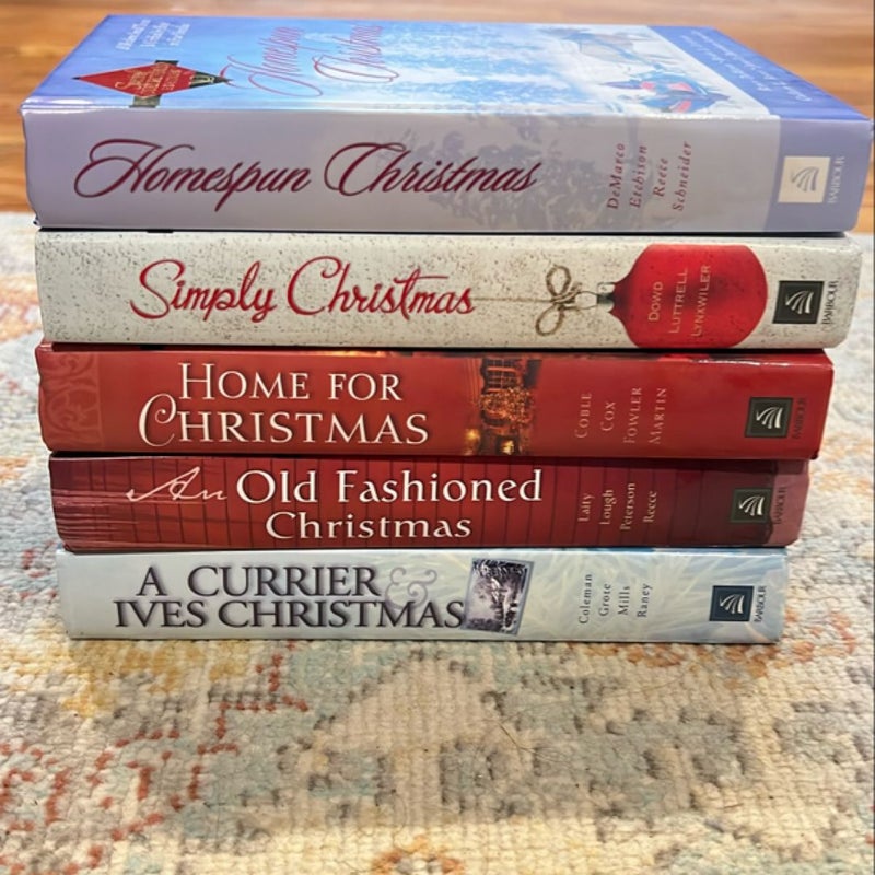 Cozy Christmas Hardcover Books Lot