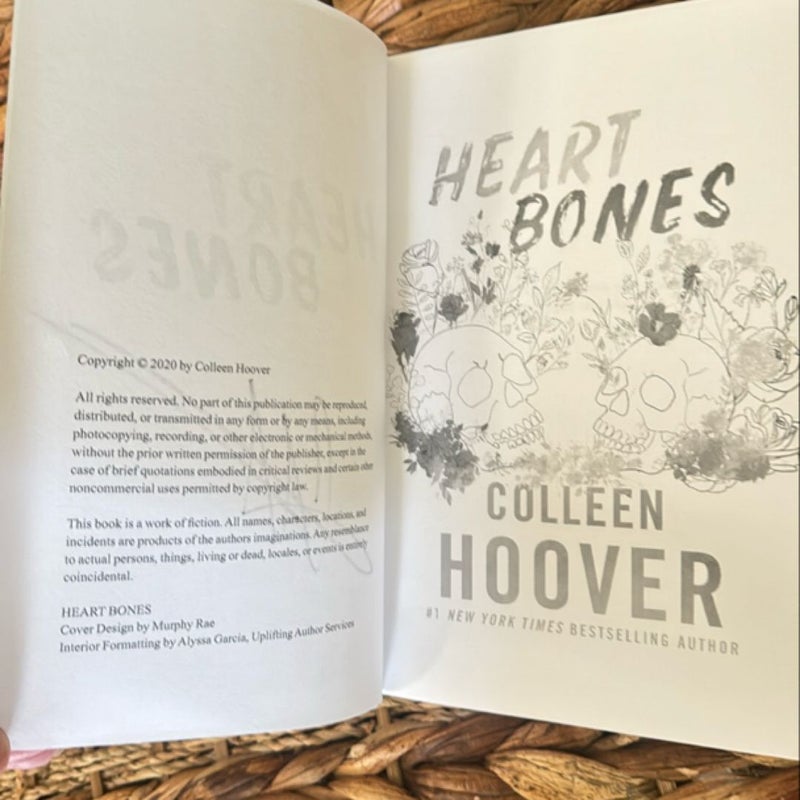 Heart Bones Signed OOP Cover