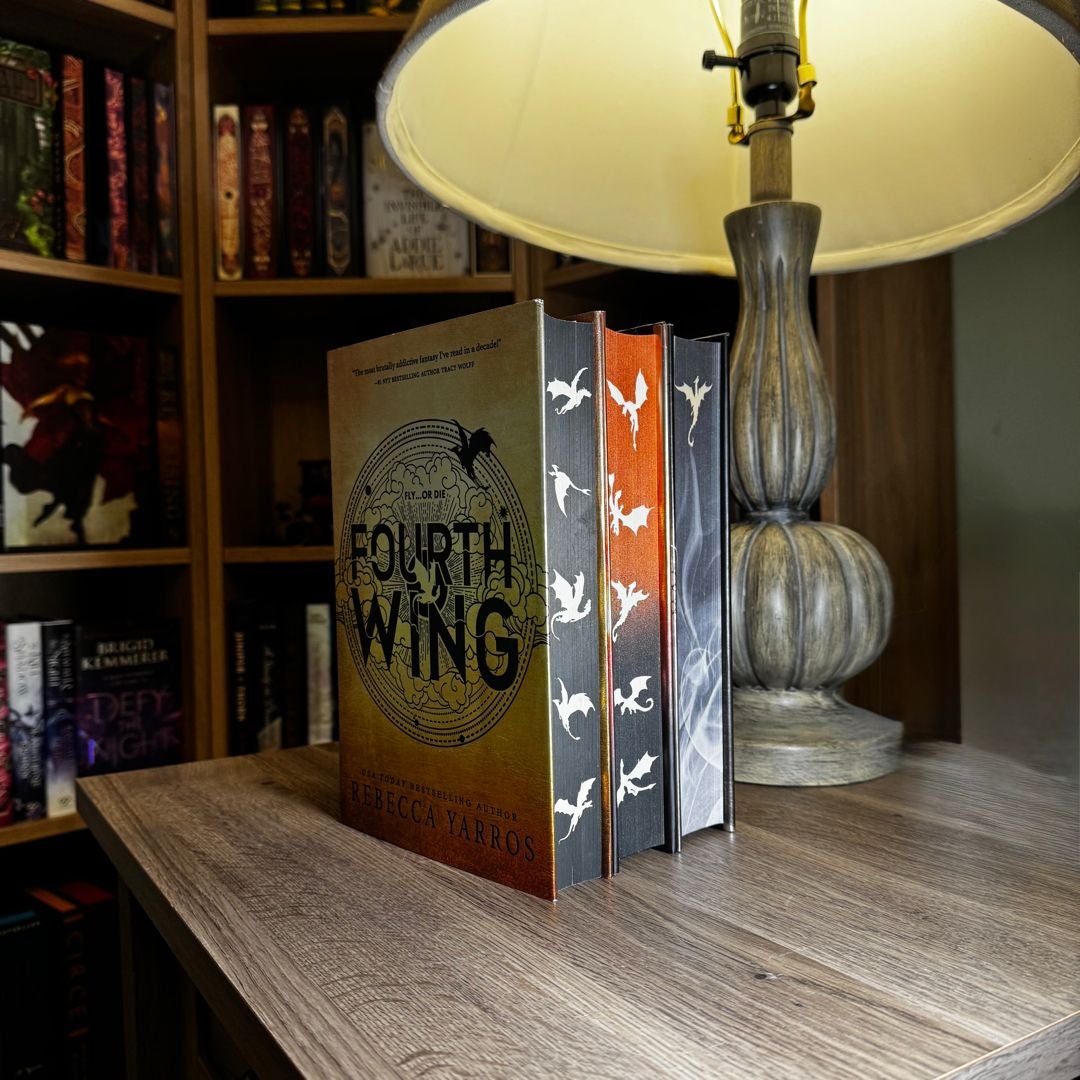 1st edtition, 1st print Fourth Wing, Custom Iron Flame, Target Onyx Storm