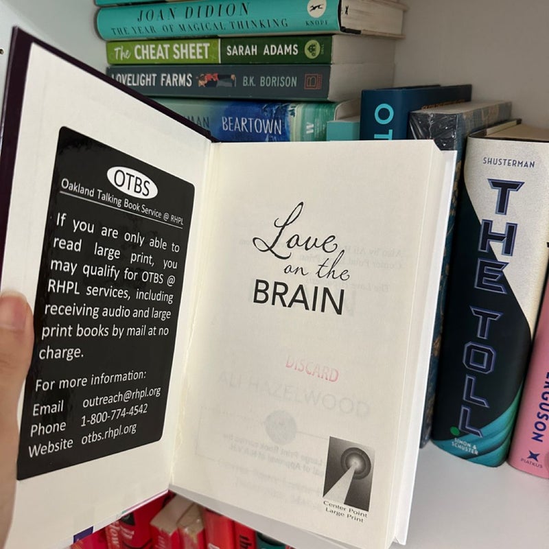 Love on the Brain (LARGE PRINT)