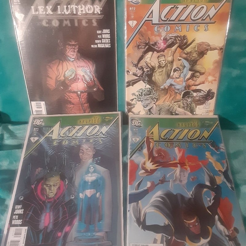 Action Comics Superman Geoff Johns comic lot issues 864-873 