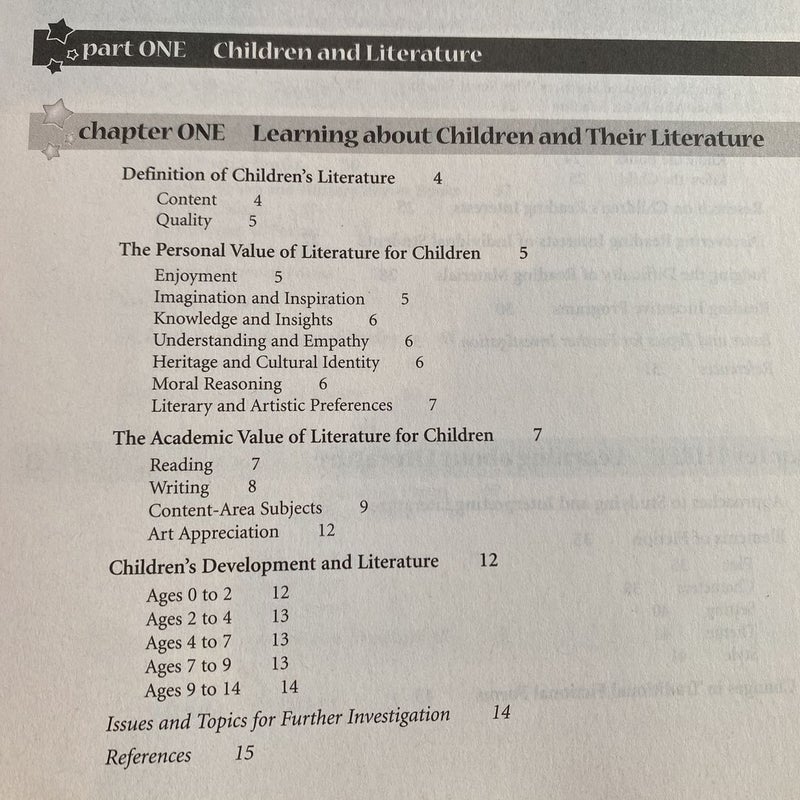 Essentials of Children’s Literature, 7th edition 