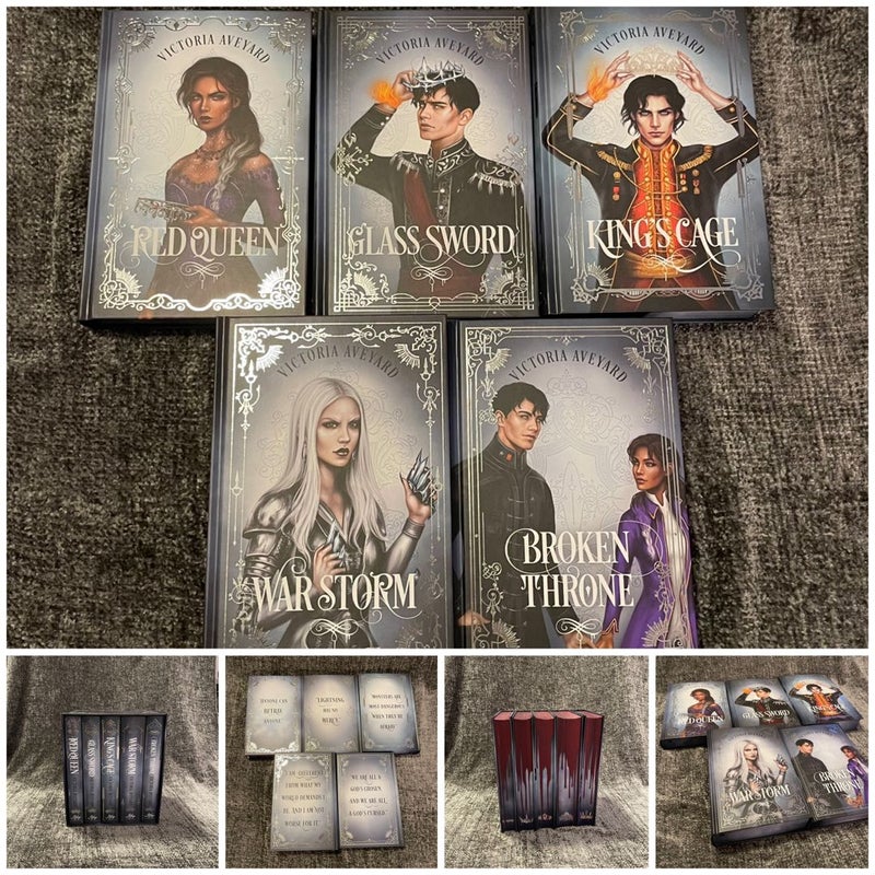 Red Queen Series Box Set — Special Edition — signed — annotated by author —  LiyJoy Crate edition by Victoria Aveyard, Hardcover