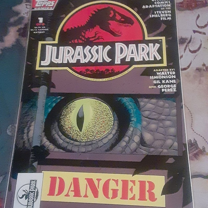 Jurassic Park comic book lot 1,2,4 Topps Comic 