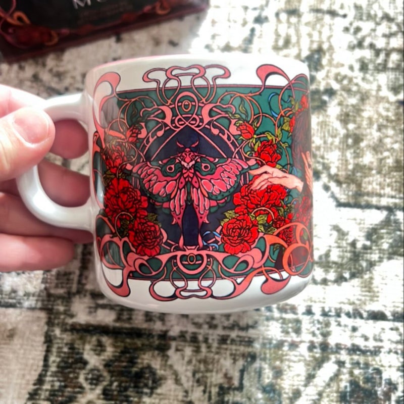 Fairyloot Crimson Moth mug