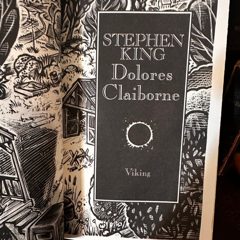 Stephen King Dolores Claiborne first edition first printing 1993 Hard Cover Book