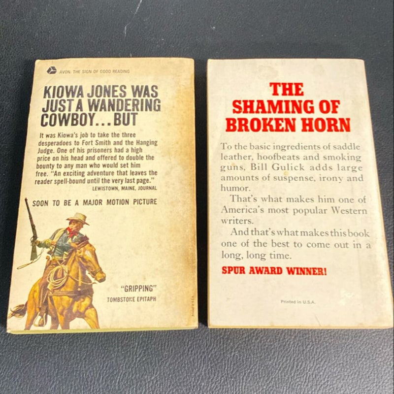 6 Vintage Western Books