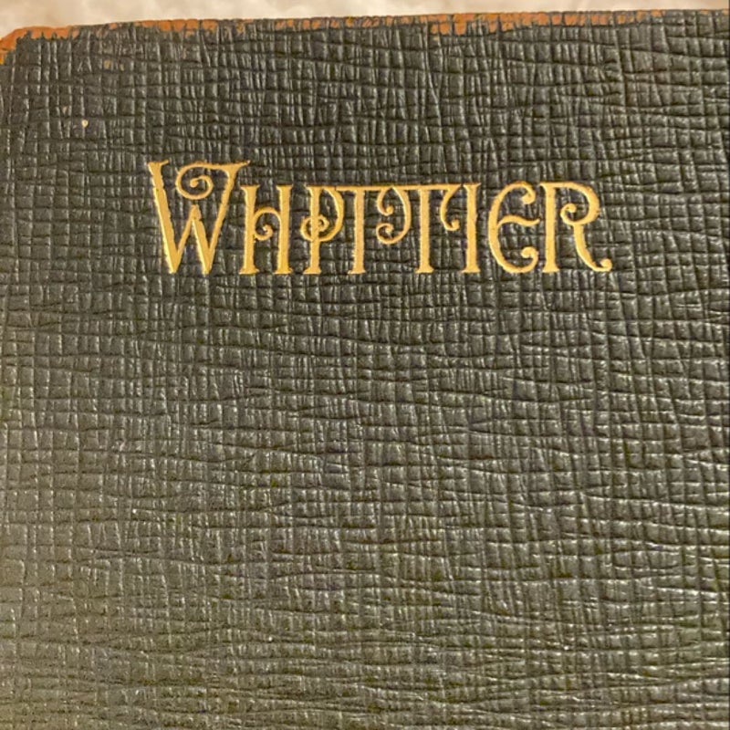 Whittier Vintage Poetry Book