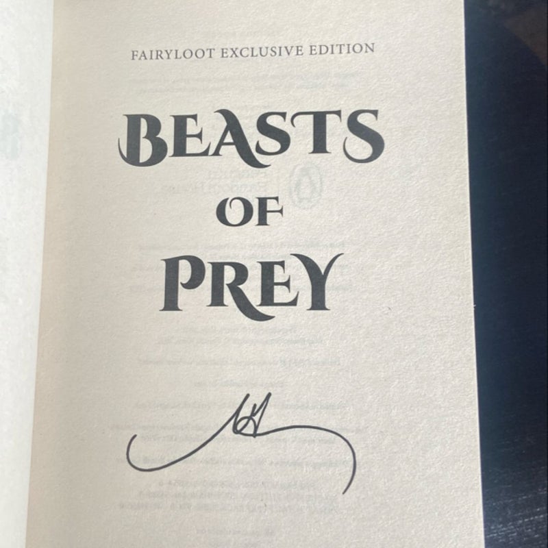 *Signed* *Fairyloot* Beasts of Prey