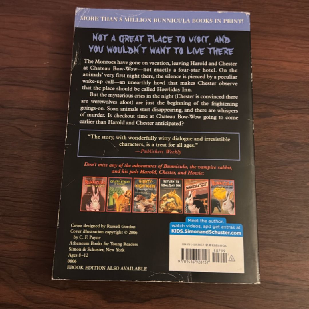 Howliday Inn by James Howe, Paperback | Pangobooks
