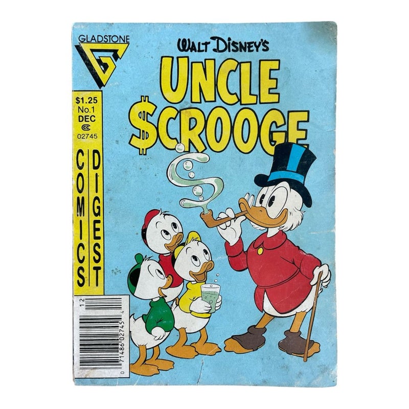 Gladstone Digest Walt Disney’s Uncle Scrooge Comic Book No. 1 Dec 1986