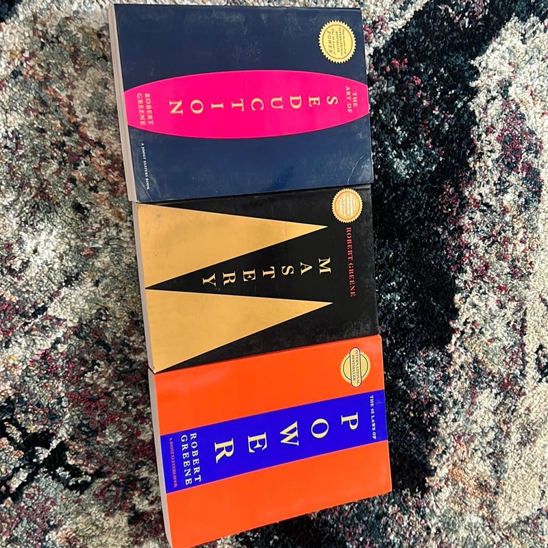 3 Books Set (The Art Of Seduction; The 48 Laws of Power & Mastery) By Robert Greene [PAPERBACK, 2020]