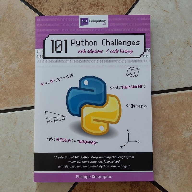 101 Python Challenges with Solutions / Code Listings