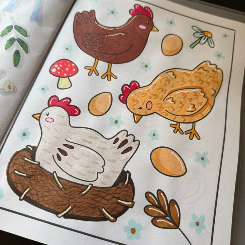 The Cottagecore Coloring Book