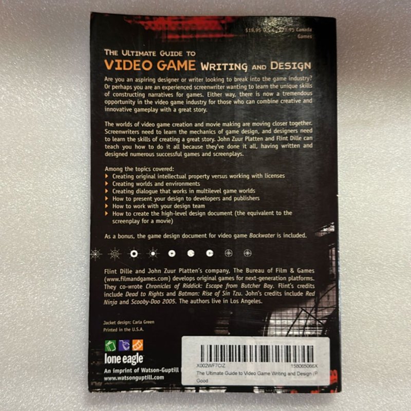 The Ultimate Guide to Video Game Writing and Design by Flint Dille ...
