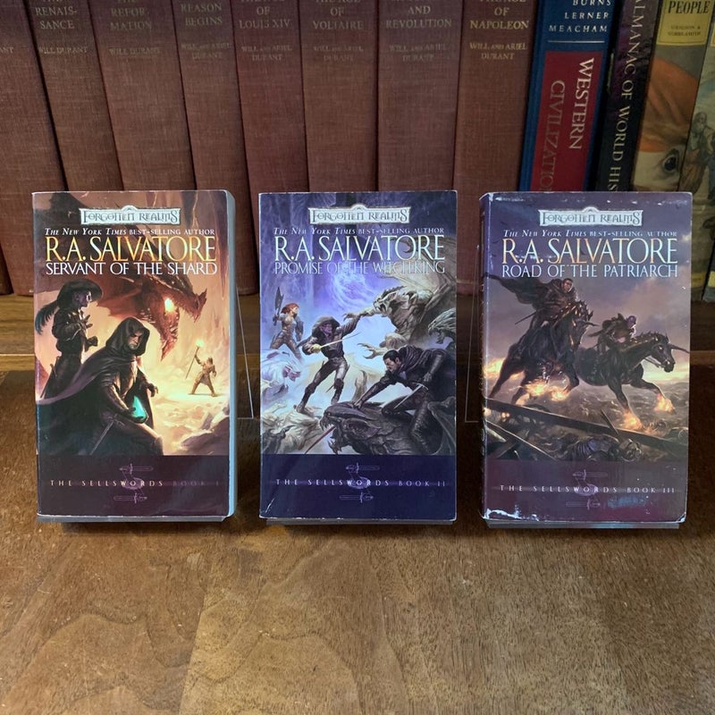 The Sellswords Trilogy: Servant of the Shard, Promise of the Witch-King, Road of the Patriarch