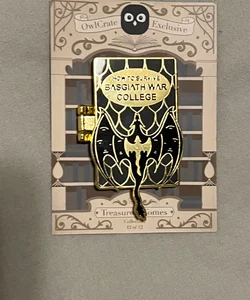 Fourth Wing Owlcrate Treasured Tomes Pin
