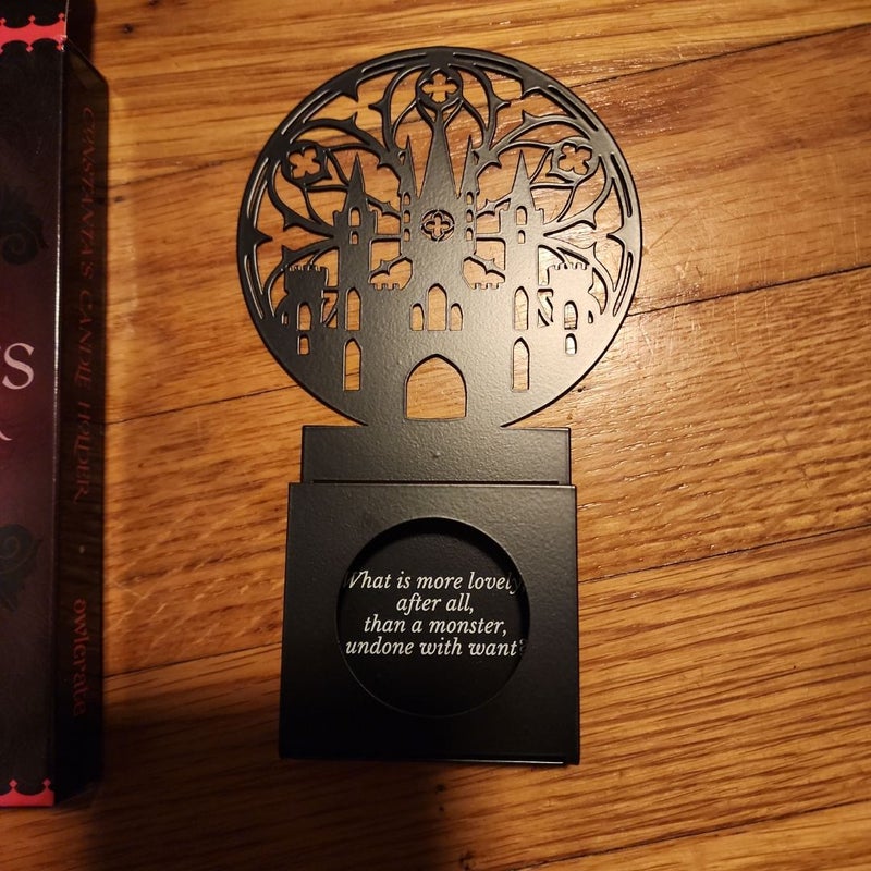 Owlcrate constanta's candle holder a dowery of blood