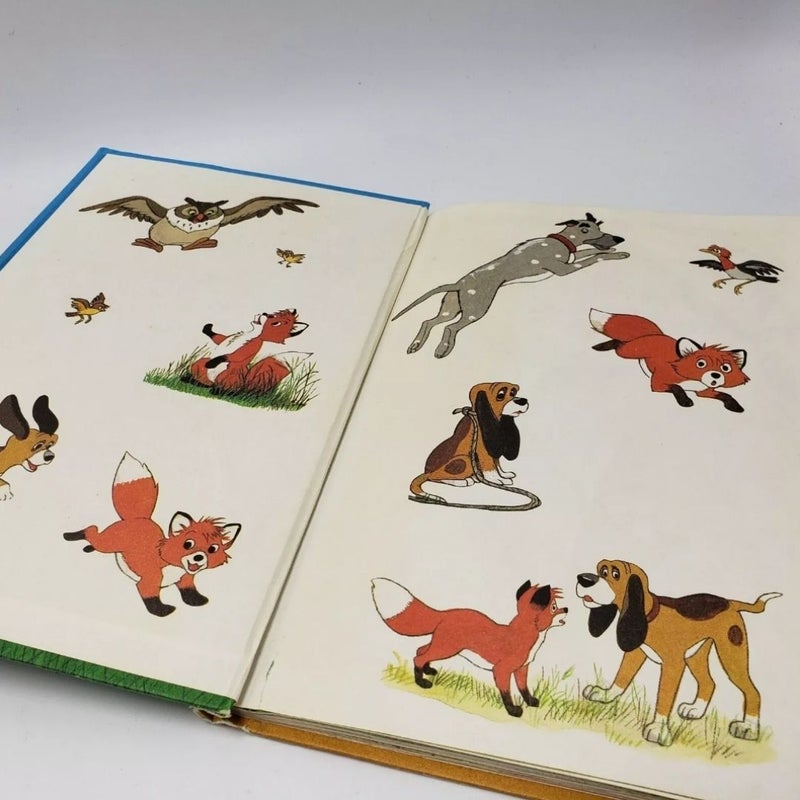 Tod Copper Fox Hound Wonderful World Reading Disney Book 1981 Grolier Dog Puppy