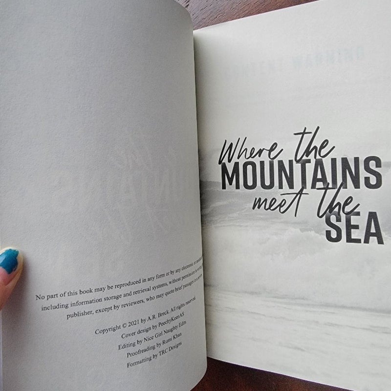 Where The Mountains Meet The Sea by AR Breck Dark Romance Book Novel Smut Angst