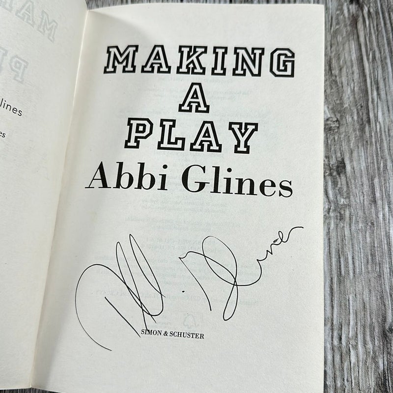 SIGNED Making a Play