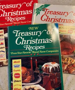 Treasury of Christmas  cookbook trio