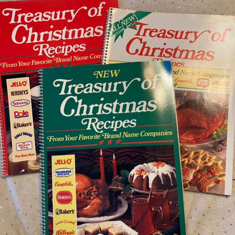 Treasury of Christmas  cookbook trio