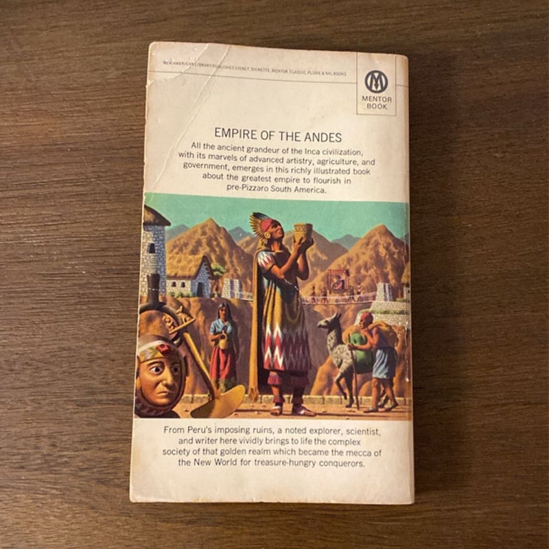 Realm of the Incas by Victor Wolfgang Von Hagen (1961, paperback) (Staining)