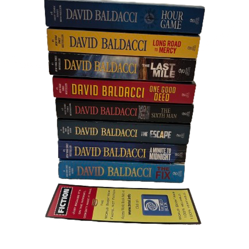 8 of David Baldacci books 