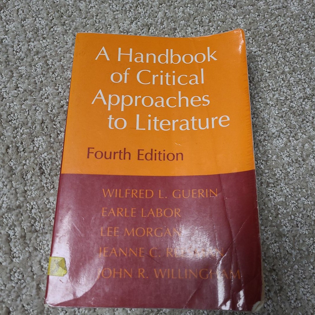 A Handbook of Critical Approaches to Literature