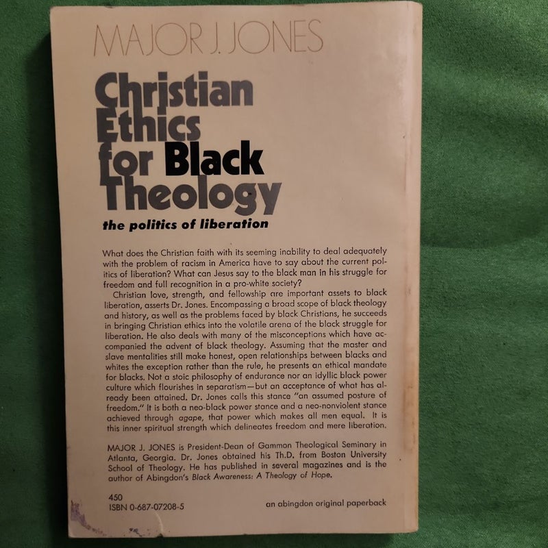 Christian Ethics for Black Theology