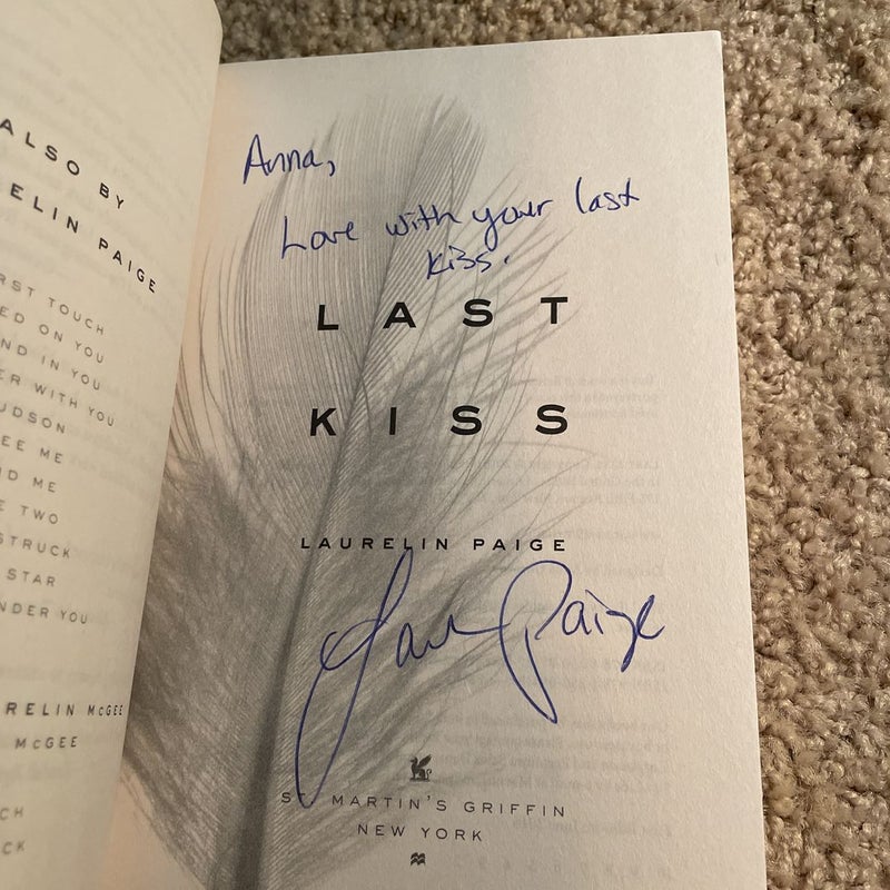 Last Kiss (signed by the author)