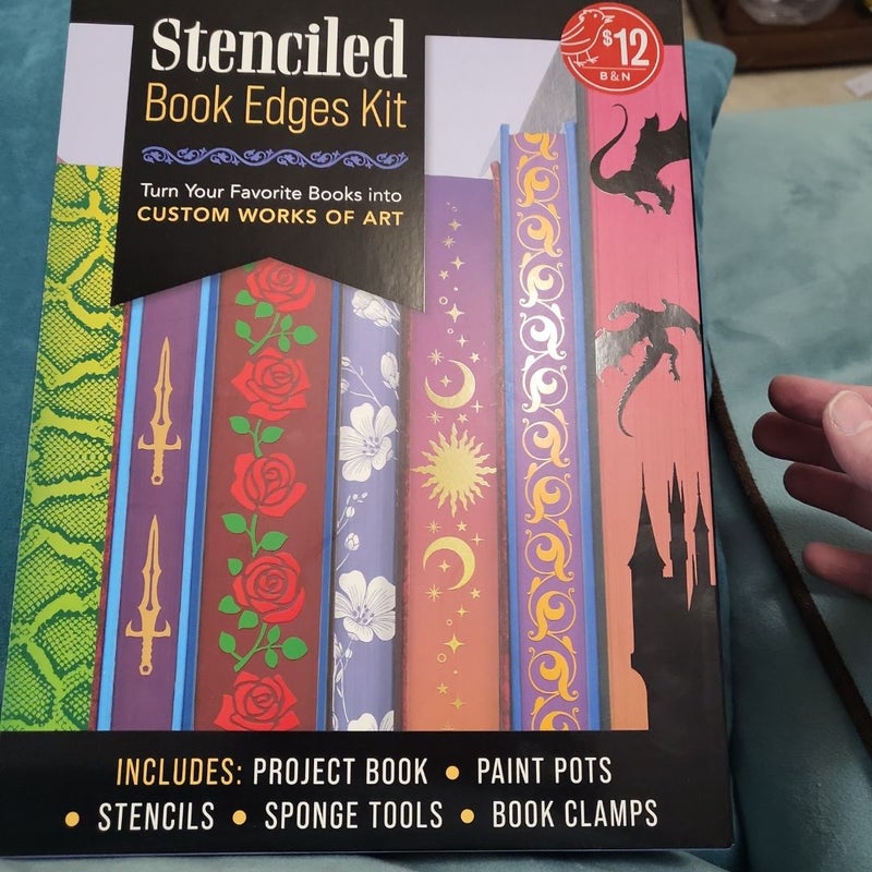 Stenciled Book Edge Kit