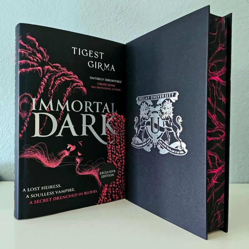 Waterstones Immortal Dark by Tigest Girma Exclusive Sold Out Limited Edition