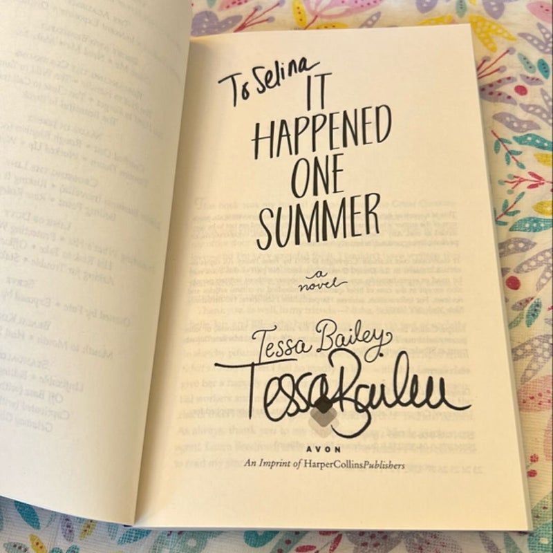 It Happened One Summer *Signed*