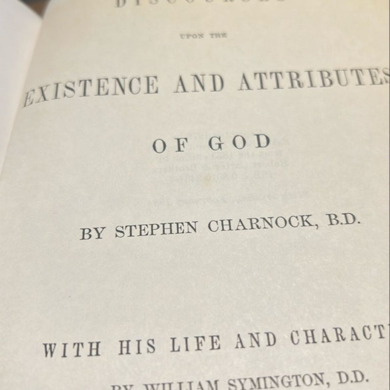 The Existence and Attributes of God