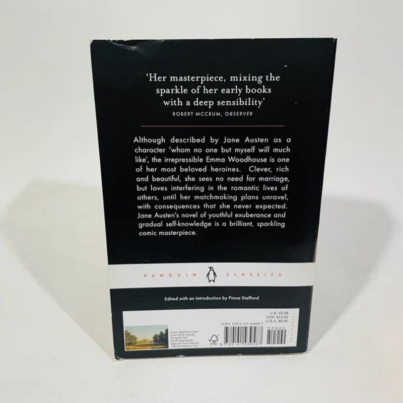 Emma by Jane Austen Penguin Classics UK Edition Softcover Book & Bookmark Set
