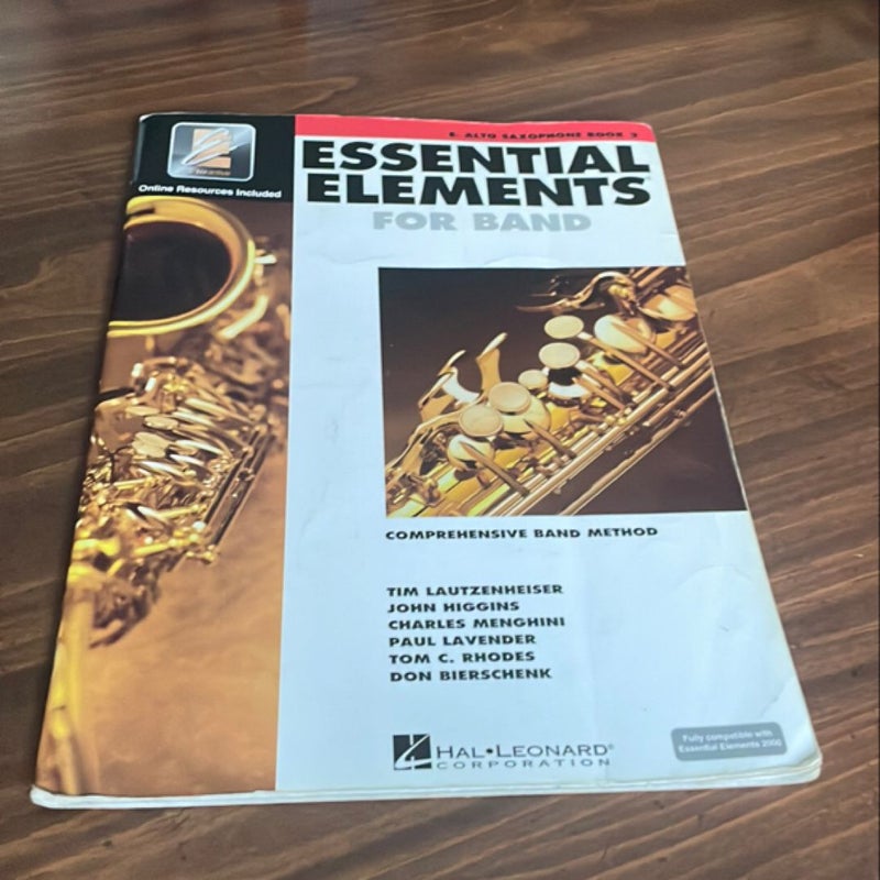 Essential Elements for Band Eb Alto Saxophone - Book 2 with EEi (Book/Online Audio)