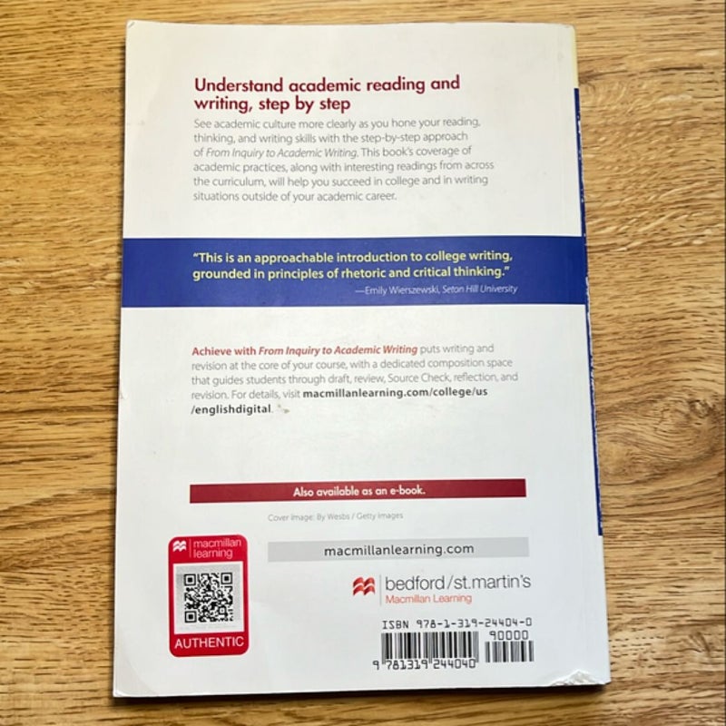 From Inquiry to Academic Writing: a Practical Guide